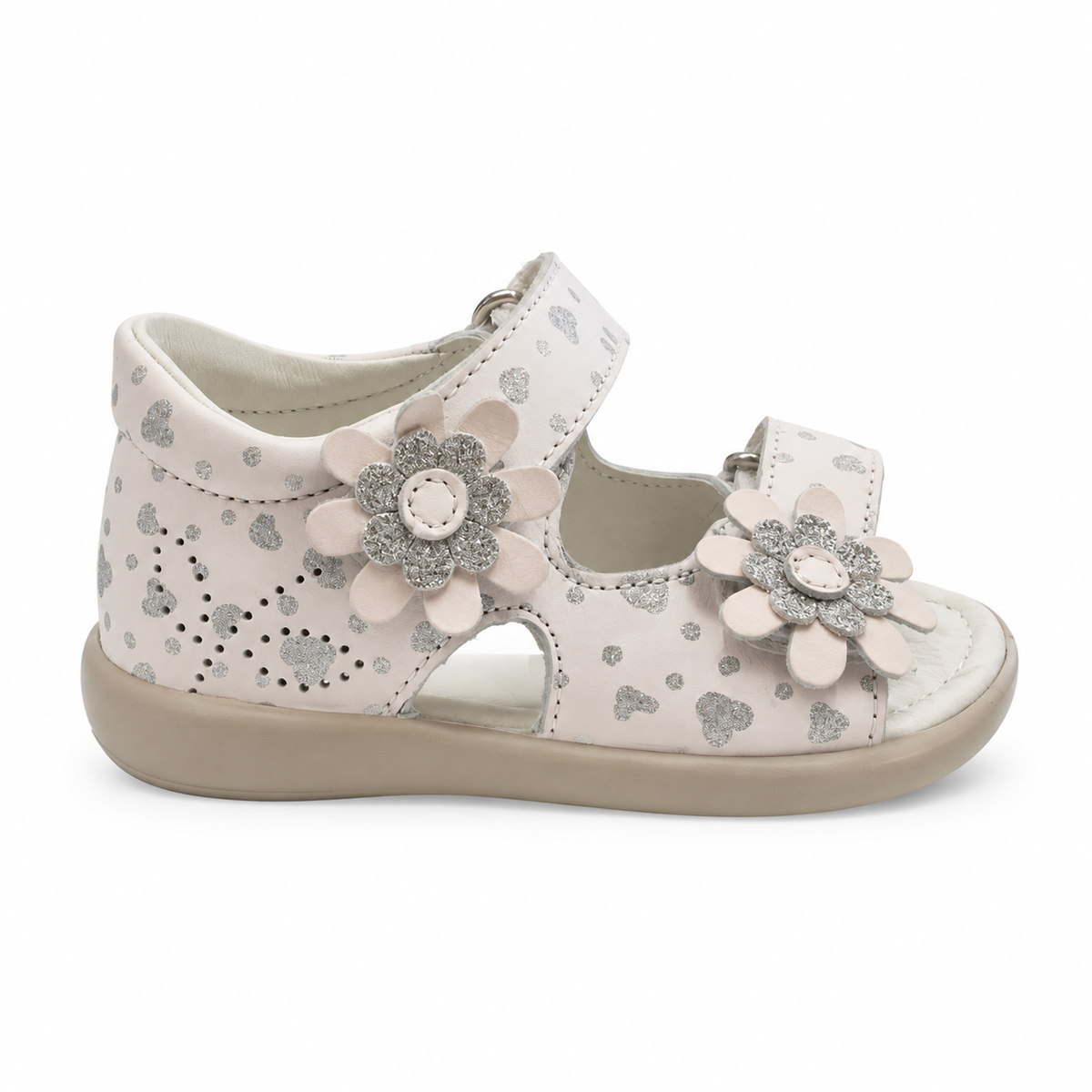 FALCOTTO LIGHT PINK VELCRO SANDAL (FL42)