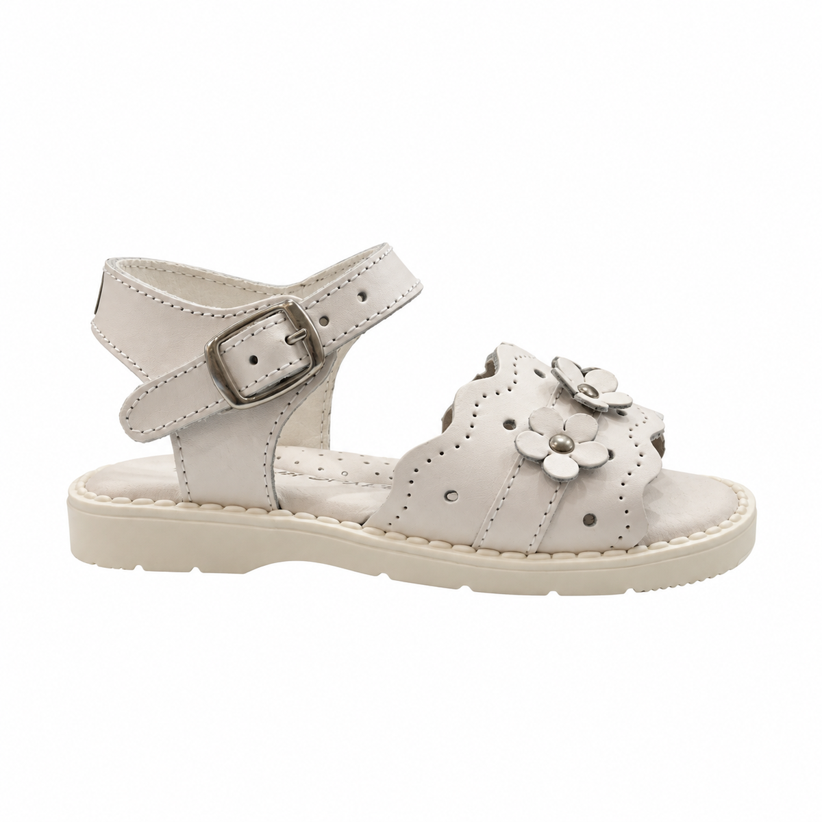 ALLADIN WHITE FLOWER SANDAL (AL7)