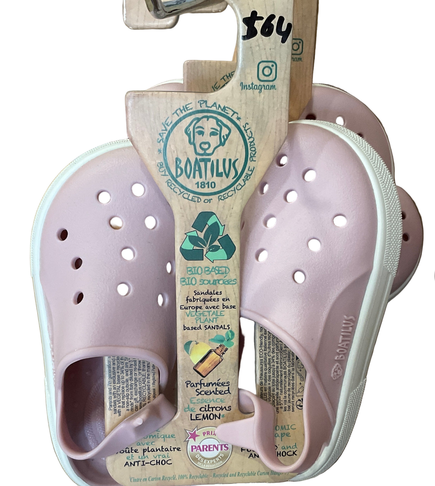 Boatlus pink croc