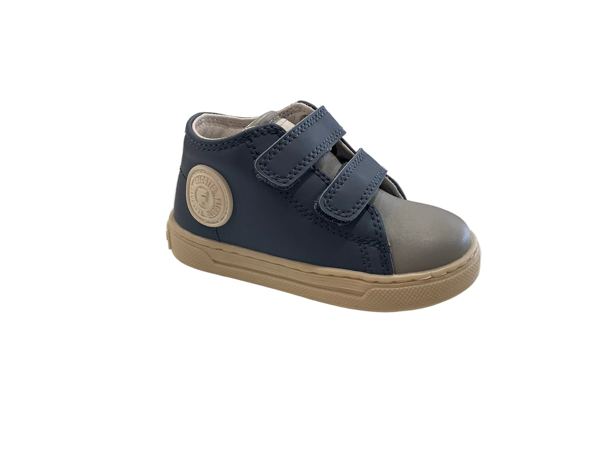 FALCOTTO NAVY/GREY VELCRO SNEAKER (FL40)