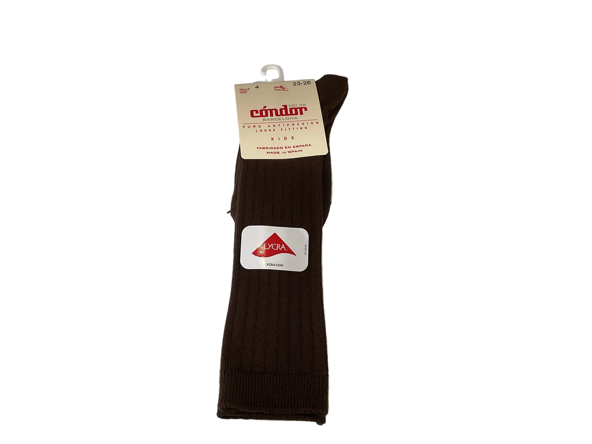 Condor Boys brown knee high linet socks