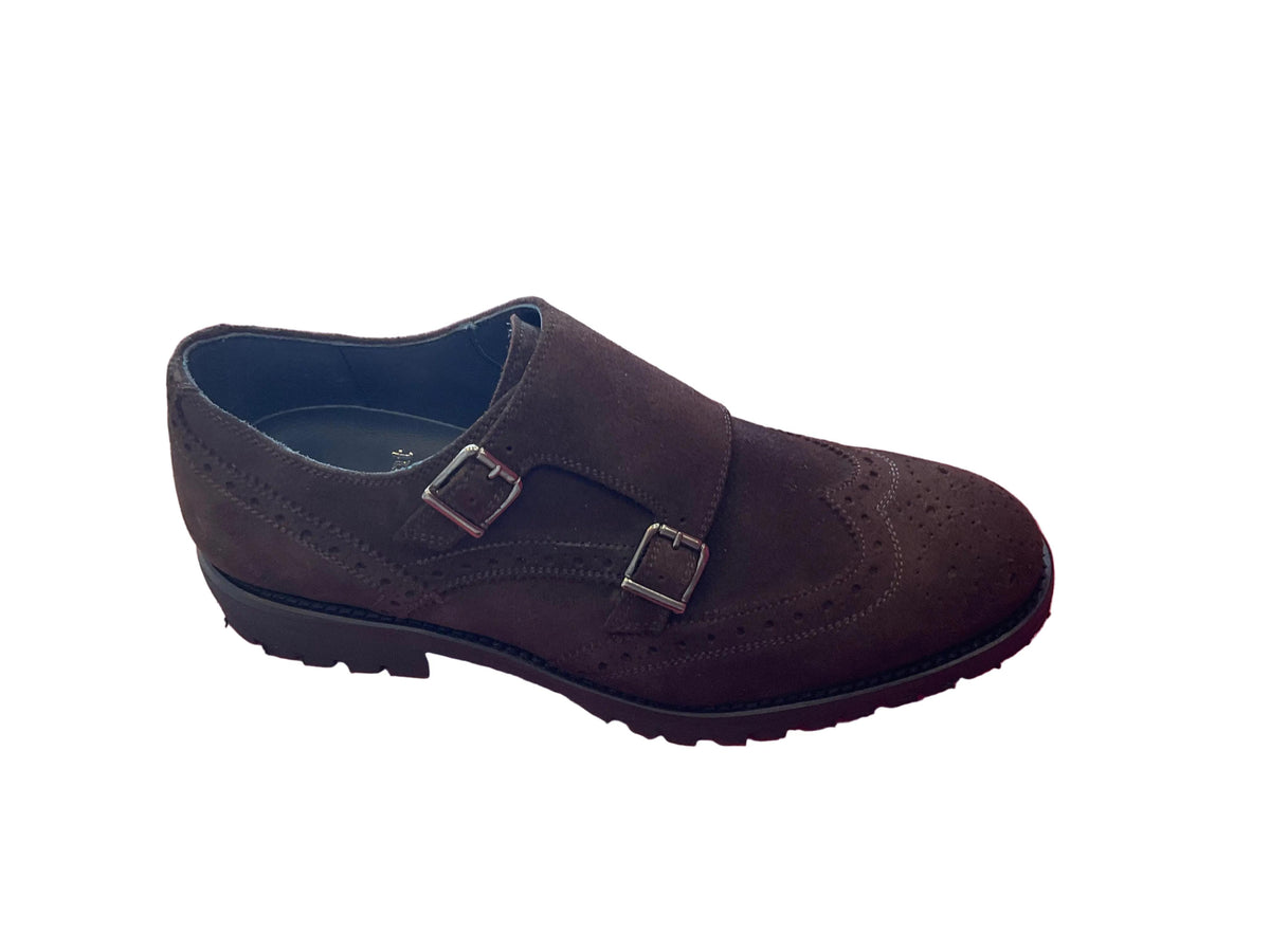 PETER HUNT BROWN DOUBLE MONK STRAP OXFORD (PH32)