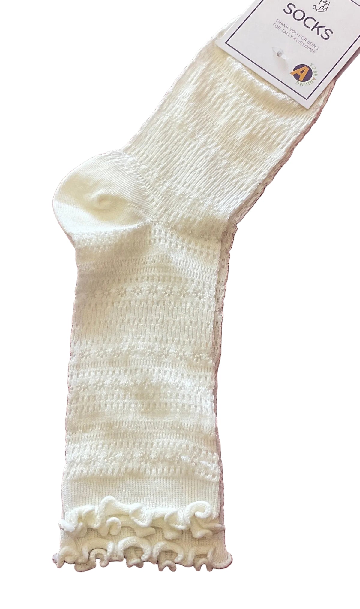 BEIGE EDGE SOCK