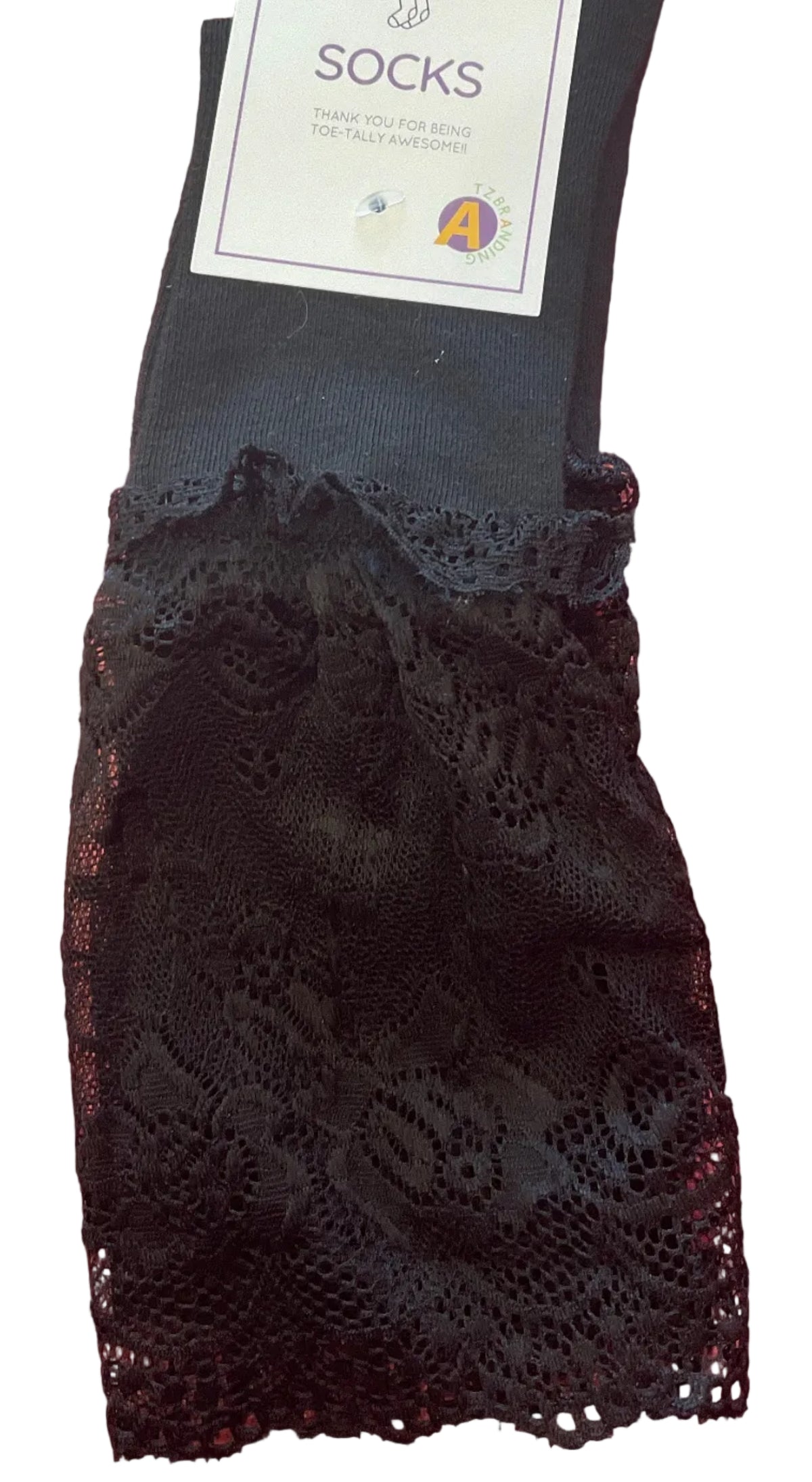 LACE TRIM SOFT CREW SOCK