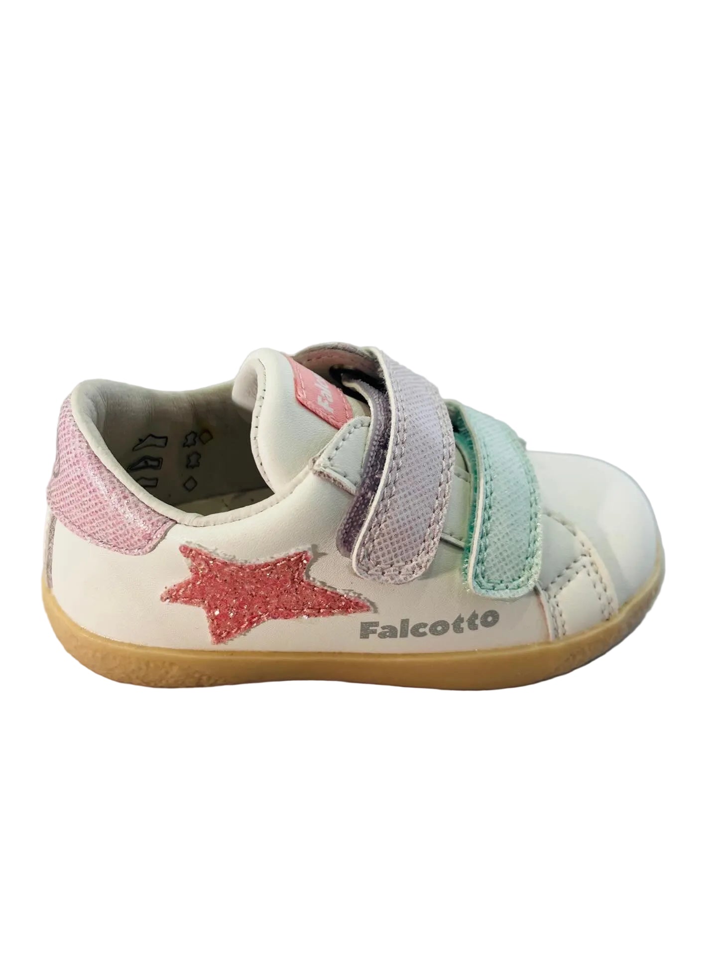 FALCOTTO WHITE/COLORED VELCRO SNEAKER (FL41)